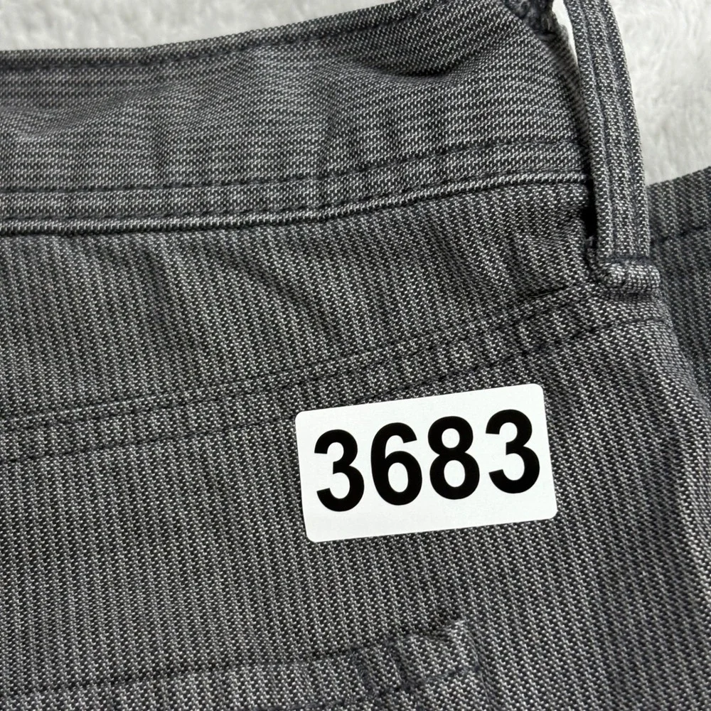 Banana Republic Straight Fit Mens Pants 38x32 Gray Cotton Micro Stripe